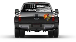 We The People American Flag Camo Black and White Patriotic Rear Window P... - £40.01 GBP