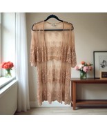 American Eagle feminine open front cardigan duster shrug Dusty pink Lace... - €25,66 EUR