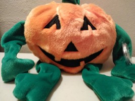 Ty Beanie Buddies Pumkin the Plushy Orange and Green Pumpkin - £14.11 GBP
