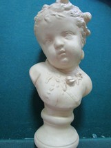 German Bisque Ceramic 9 1/2&quot; Children Busts - £98.90 GBP