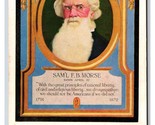Samuel F B Morse Historique Américain Portrait Unp DB Carte Postale U7 - $4.04