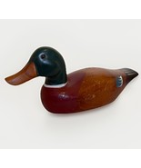 VTG Wood Mallard Duck Decoy Hard Carved Hand Painted Cottage Core Sportsman - €38,22 EUR