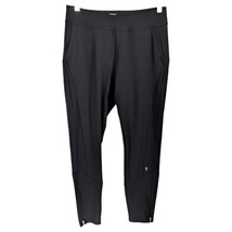 Black Yoga Pants With Pockets High Waist Stretch Leggings Size Medium Hi... - $18.90