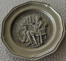The Golden Age Never... - Franklin MInt Miniature Collectible Plate - VGC BRONZE - £7.00 GBP