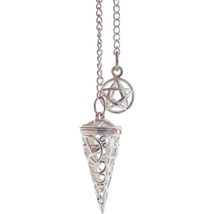 Kheops International Chambered Pendujlum w/Antique Silver Pentacle 8 inches - £13.78 GBP