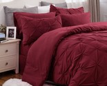 Full Size Comforter Sets - Bedding Sets Full 7 Pieces, Bed In A Bag Burg... - $116.99