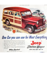 1947 Willys Overland Jeep Station Wagon Advertisement Automobilia Ohio D... - $54.83 CAD