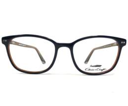 Chris Craft Eyeglasses Frames CF1011 03 Brown Navy Blue Square 52-18-145 - £72.76 GBP