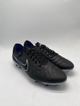 Nike Tiempo Legend 10 Pro FG Black/Blue Soccer Cleats DV4333-040 Men’s Sizes 11 - £71.10 GBP