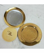 Vintage Round Zell Fifth Avenue Compact Silver &amp; Gold Tone 3.5 Inch - €14,64 EUR