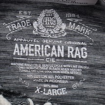 American Rag Cie Sweater Mens XL Gray Long Sleeve Full Zip Drawstring Ho... - £20.22 GBP