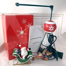 Vintage Avon Revolving Santa Tree Topper Christmas Decor rotating 2005 READ - £40.26 GBP