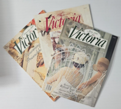 Lot of 3 Vtg Victoria magazine July/August/September  1990 Issue - £15.26 GBP