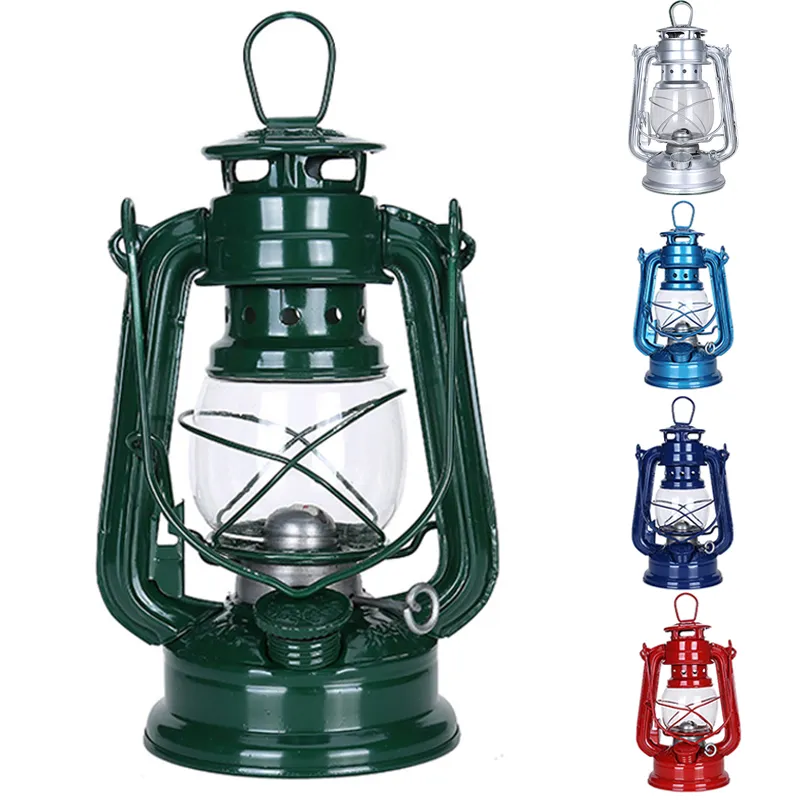 19cm Retro Outdoor Camping Kerosene Lamp Oil Light Lantern Style Decor - £14.76 GBP