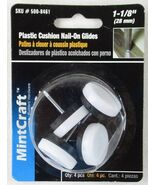 NIP MintCraft 1-1/8&quot; Plastic Cushion Nail-On Glides, 4 Pcs., #500-8461 - $13.57 CAD