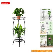 Versatile 27" Tall Plant Stand - Lightweight, Heavy-Duty Iron for Pots &amp;... - $44.50