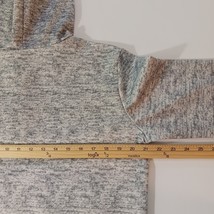 Men 1/4 Snap Button Cotton Gray & Brown Pullover Drawstring Hoodie Sweatshirt XL image 11