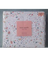 New Kate Spade Queen Sheet Set Country Petite Floral Dot 100% Cotton Per... - £75.11 GBP
