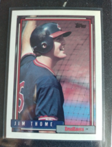 Jim Thome Cleveland Indians 1992 Topps Baseball RC Rookie Card #768 - £1.86 GBP