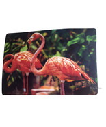 Pink Flamingo Flamingos Placemats Set of 4 Vinyl Beach House Foam Back 1... - £29.14 GBP