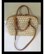 Brahim Vivian Bora Satchel Puff Raffia Double Zip 14&quot; x 8&quot; - €153,51 EUR