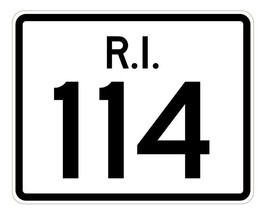 Rhode Island State Road 114 Sticker R4247 Highway Sign Road Sign Decal - $1.45+
