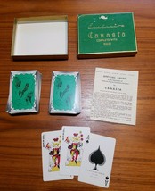Vintage Exclusive Canasta Playing Card Set with Rules, Double Deck and box Arrco - £10.06 GBP