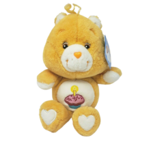 13&quot; Care Bears Orange Birthday Bear Pink C UPC Ake Stuffed Animal Plush Toy 2002 - £36.41 GBP