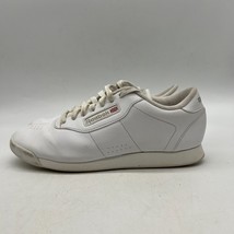 Reebok Princess Womens White Leather Lace Up Athletic Sneakers Size 9.5 D - £27.25 GBP