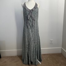 CAbi 5104 Garden Party Maxi Dress Size 6 Sheer Provincial Long Asymmetrical - $38.69