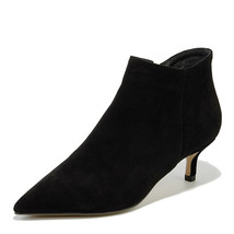 New Women Ankle Boots Cow Suede Autumn Winter Warm High Heels Shoes Woman Office - £97.01 GBP