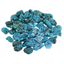 One Kingman Turquoise Stabilized Tumbled Stone 10-14mm Crystals by Cisco... - £4.10 GBP