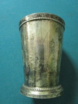 Goblet Vase Cup Silverplate Hand Made In India 4 1/2&quot; - £19.78 GBP