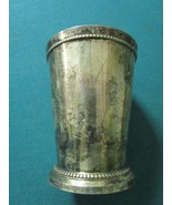 GOBLET VASE CUP SILVERPLATE HAND MADE IN INDIA 4 1/2&quot; - £17.31 GBP