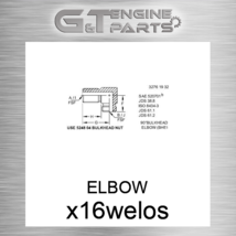 X16WELO-S Elbow Fits John Deere (New Oem) - $67.16