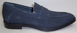 Calvin Klein Size 11.5 M KASPER SUEDE Dark Grey Slip On Loafers New Mens... - £117.76 GBP