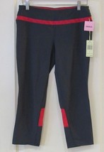 Tangerine Brand Active Workout Capri Dk Gray/Rose Women&#39;s Sz S-M NWT MSR... - $20.02