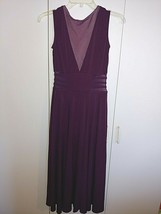 Weissman Ladies Dark Purple POLY/SPANDEX Flowing Dance COSTUME-MA-WORN 1-LOVELY - £14.85 GBP