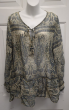 Calypso St Barth M Paisley blouse - £7.11 GBP