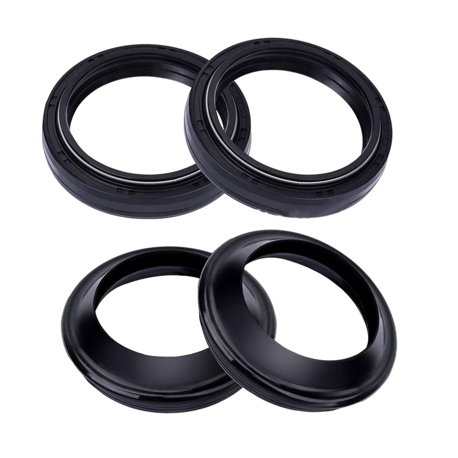 Perfeclan Motorcycle Front Fork Damper Oil Seal and Dust Seal for Yamaha and H - £14.11 GBP