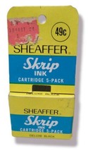 Vintage NEW IN BOX Sheaffer SKRIP INK Cartridge 5-Pack Deluxe Black NOS - €12,73 EUR