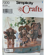 Vintage Simplicity Crafts  7000 Pattern 12&quot; Bear &amp; Clothes Dream Babies ... - $10.57 CAD