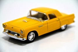 5&quot; Kinsmart 1955 Ford Thunderbird Diecast Model Toy Car 1:36 Yellow - £12.78 GBP