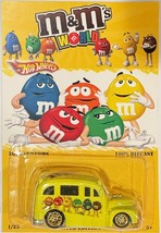 Yellow School Busted Custom Hot Wheels M&amp;M Series w/Real Riders - £72.29 GBP