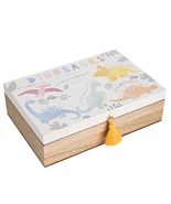 Chichi DINOSAUR WOODEN KEEPSAKE BOX WITH DINOSAUR NAMES - £19.90 GBP