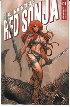 Invincible Red Sonja #01 Premium Moritat Foc Var (Dynamite 2021) - £3.62 GBP