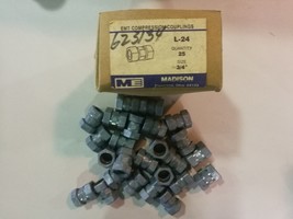 MADISON L-24 3/4&quot; EMT COMPRESSION COUPLINGS - $186.21 MXN