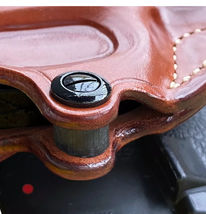 Fits Ruger LCP II 2.75”BBL Leather Paddle Holster Open Top #1214# RH image 9