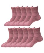11 Pairs Womens Soft Winter Wool Thick Knit Thermal Warm Crew Cozy Boot ... - £16.46 GBP