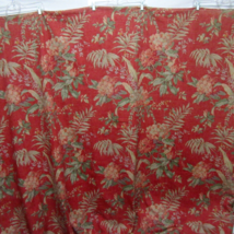 Peacock Alley Himalaya Floral Red Full/Queen Duvet Cover Set AND Pleat Drapery - $575.00
